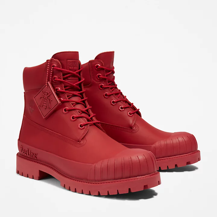 Timberland BEE LINE X TIMBERLAND PREMIUM® 6 INCH RUBBER-TOE BOOT FOR MEN IN RED